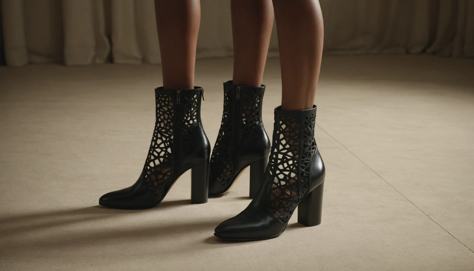 bottines ajourées